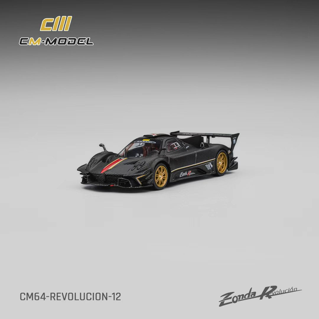 CM Model 1:64 Pagani Zonda Revolution Drycarbon （Complimentary Nürburgring Lap Time Model-Specific Water-Slide Decal ） CM64-Revolucion-12
