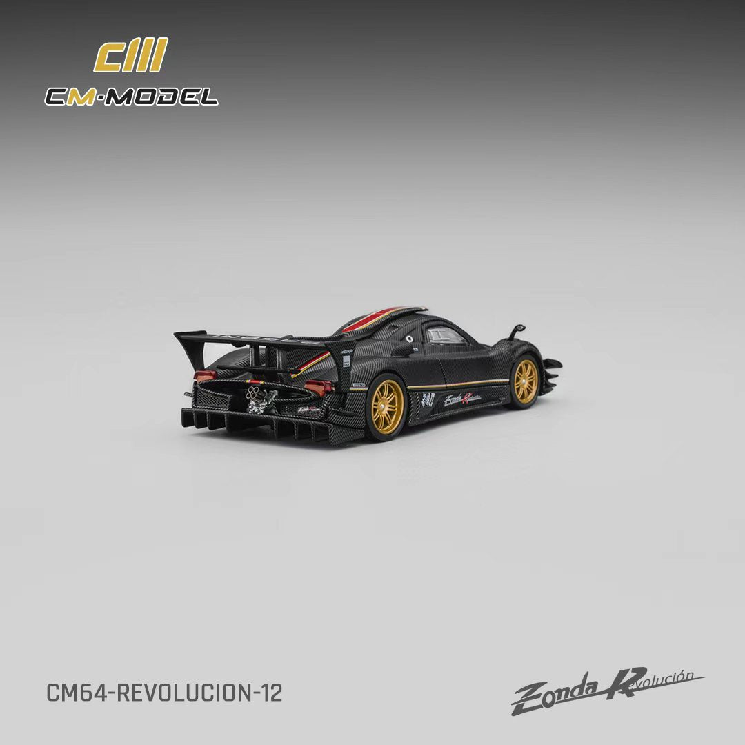 CM Model 1:64 Pagani Zonda Revolution Drycarbon （Complimentary Nürburgring Lap Time Model-Specific Water-Slide Decal ） CM64-Revolucion-12