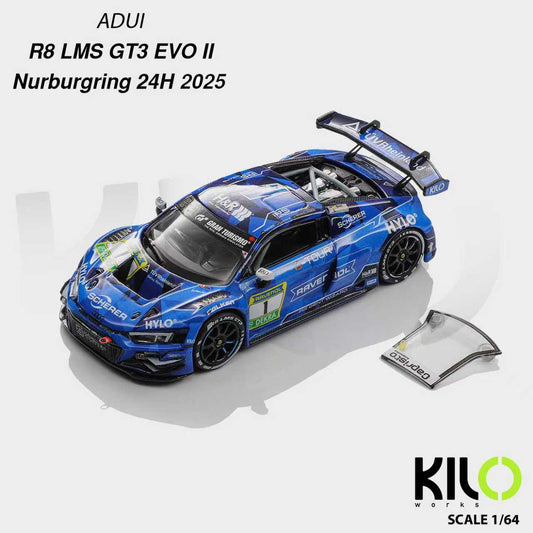 KILO works 1:64 Audi R8 LMS GT3 EVO ll (2 Versions) KLW0036-1/KLW0036-2