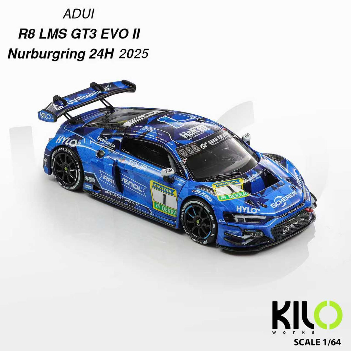KILO works 1:64 Audi R8 LMS GT3 EVO ll (2 Versions) KLW0036-1/KLW0036-2