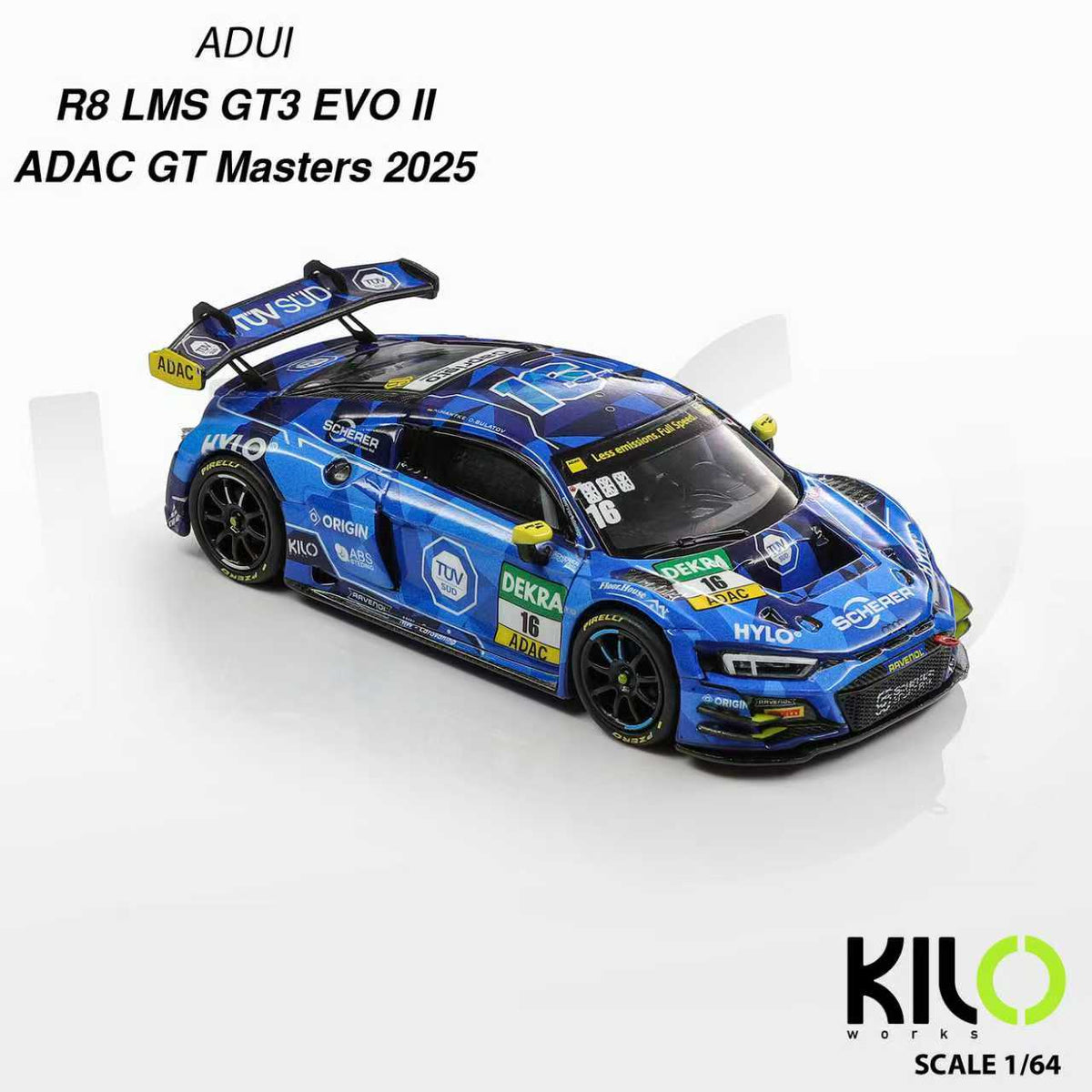 KILO works 1:64 Audi R8 LMS GT3 EVO ll (2 Versions) KLW0036-1/KLW0036-2