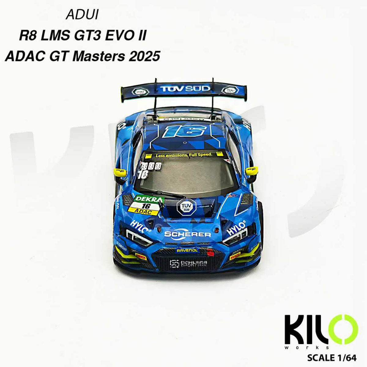 KILO works 1:64 Audi R8 LMS GT3 EVO ll (2 Versions) KLW0036-1/KLW0036-2