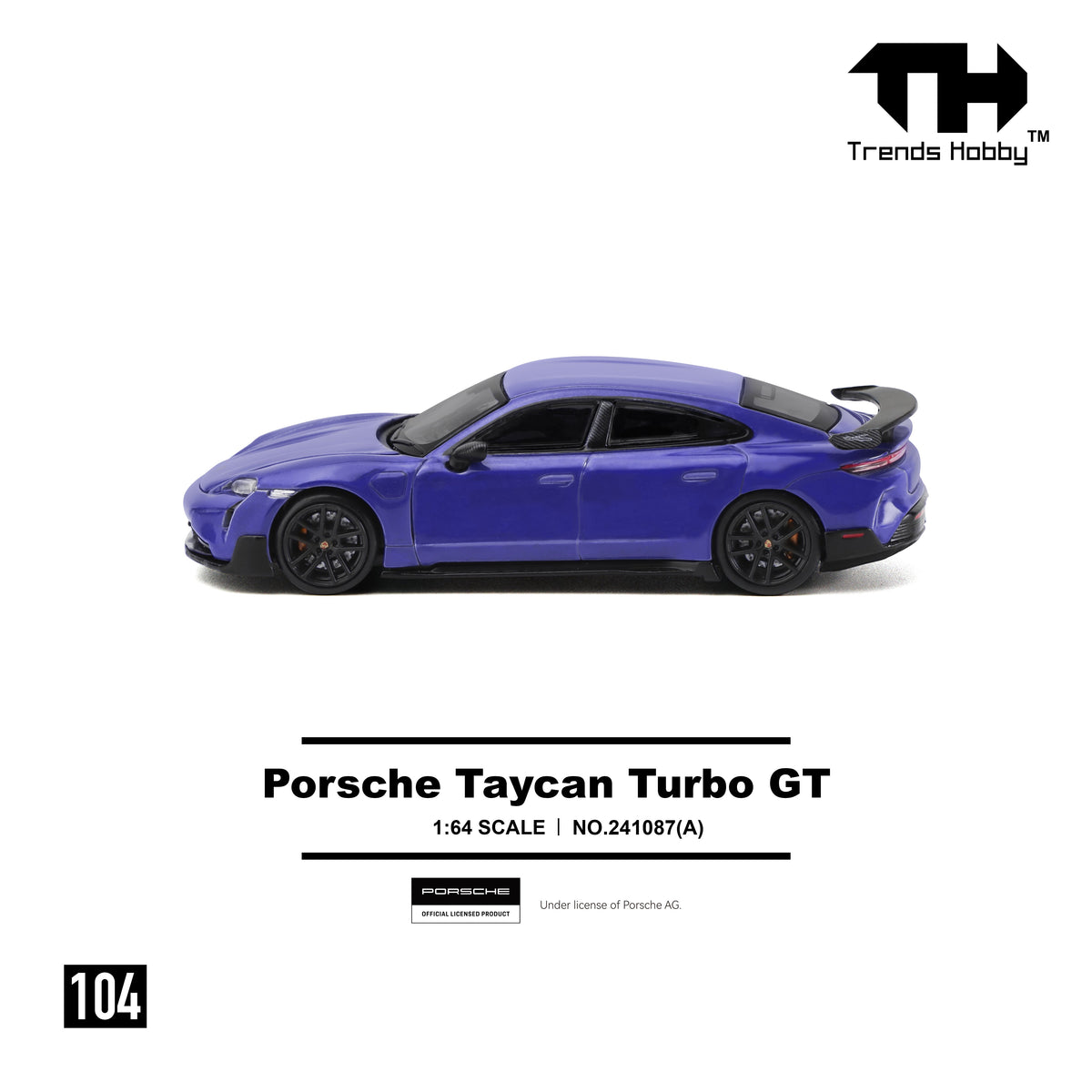 Trends Hobby 1:64 Porsche Taycan Turbo GT (2 Colours) 241087A/241087(C)