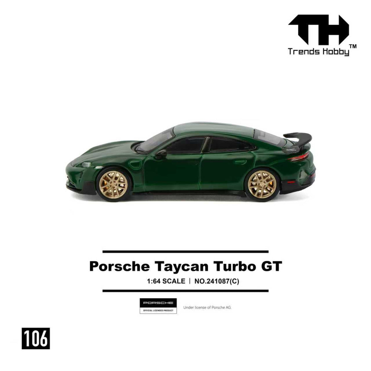 Trends Hobby 1:64 Porsche Taycan Turbo GT (2 Colours) 241087A/241087(C)