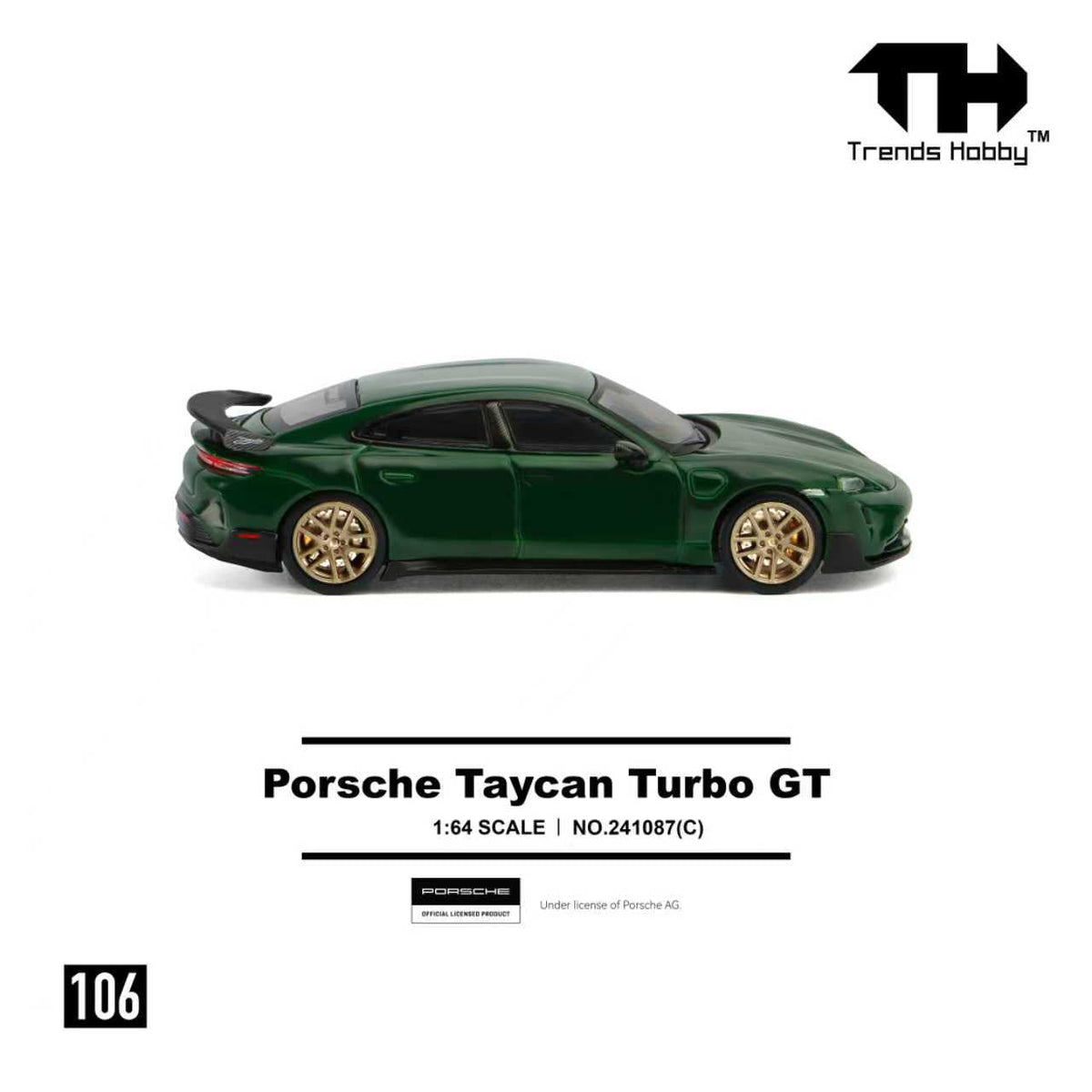 Trends Hobby 1:64 Porsche Taycan Turbo GT (2 Colours) 241087A/241087(C)