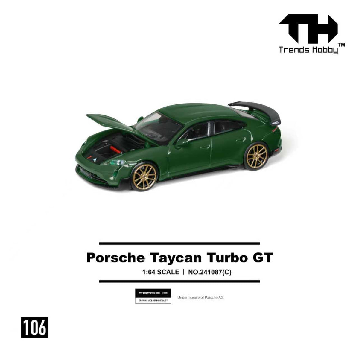 Trends Hobby 1:64 Porsche Taycan Turbo GT (2 Colours) 241087A/241087(C)