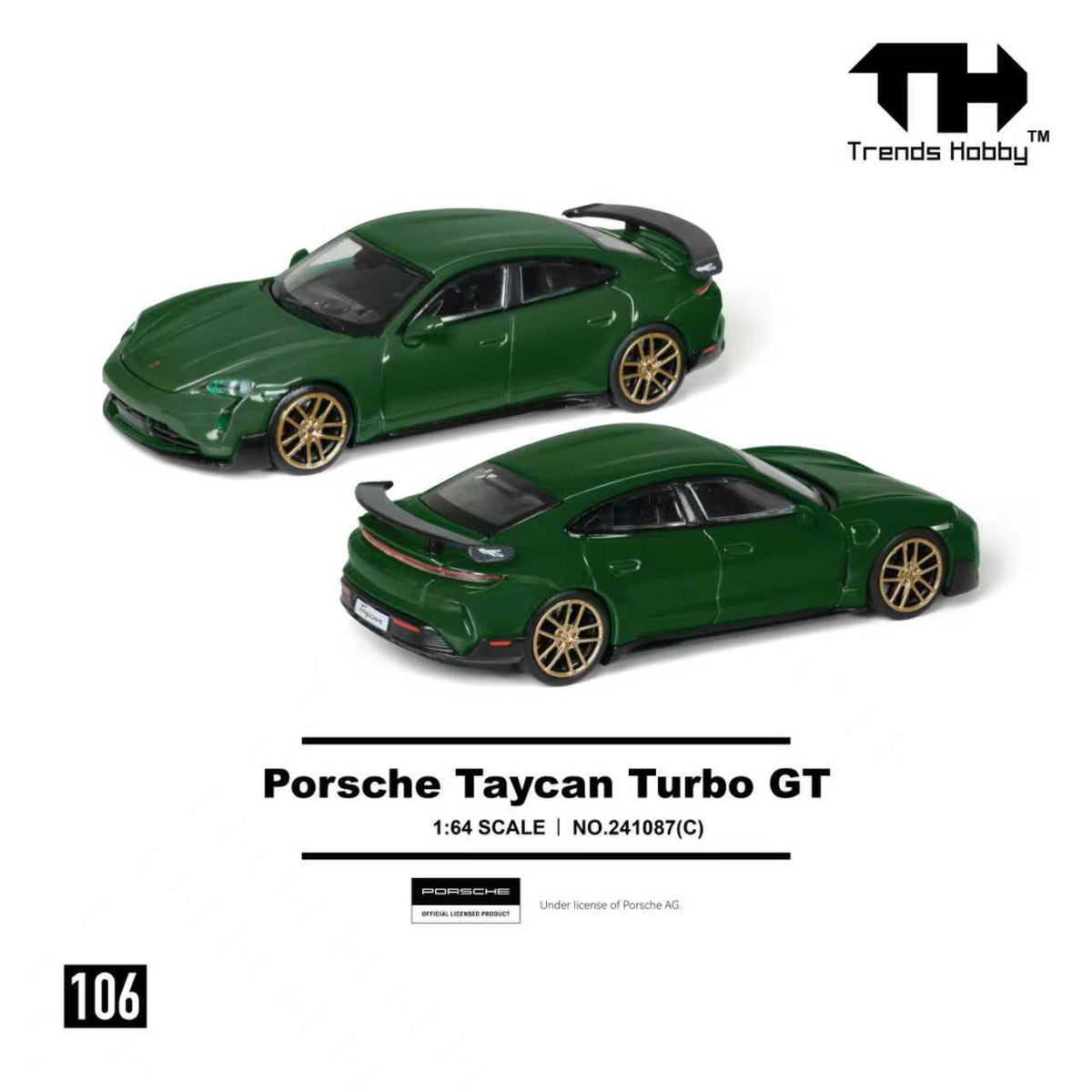 Trends Hobby 1:64 Porsche Taycan Turbo GT (2 Colours) 241087A/241087(C)