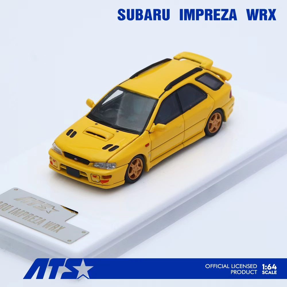 ATS Model 1:64 Subaru IMPREZA WRX Yellow ATS881506