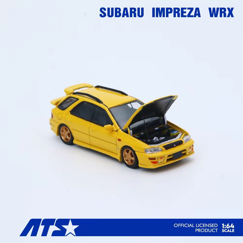 ATS Model 1:64 Subaru IMPREZA WRX Yellow ATS881506