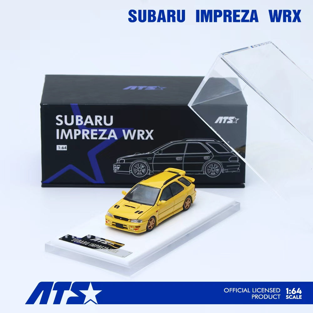 ATS Model 1:64 Subaru IMPREZA WRX Yellow ATS881506