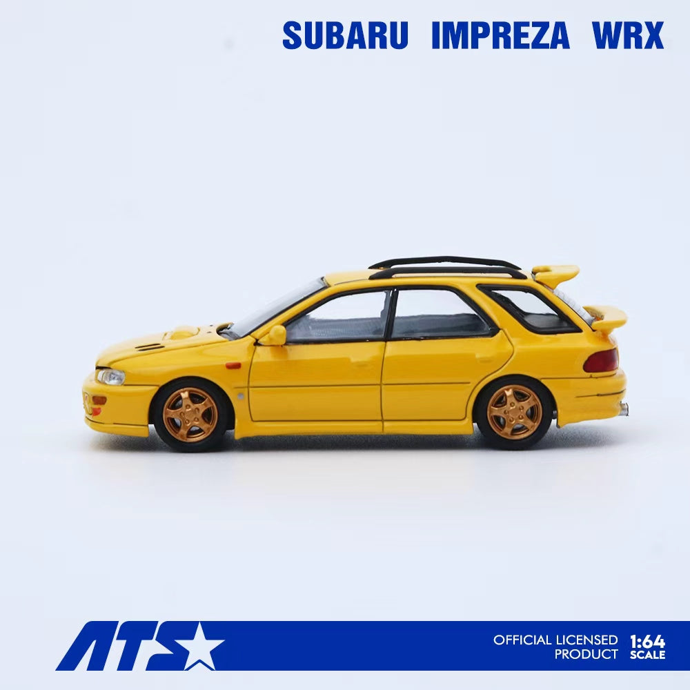 ATS Model 1:64 Subaru IMPREZA WRX Yellow ATS881506