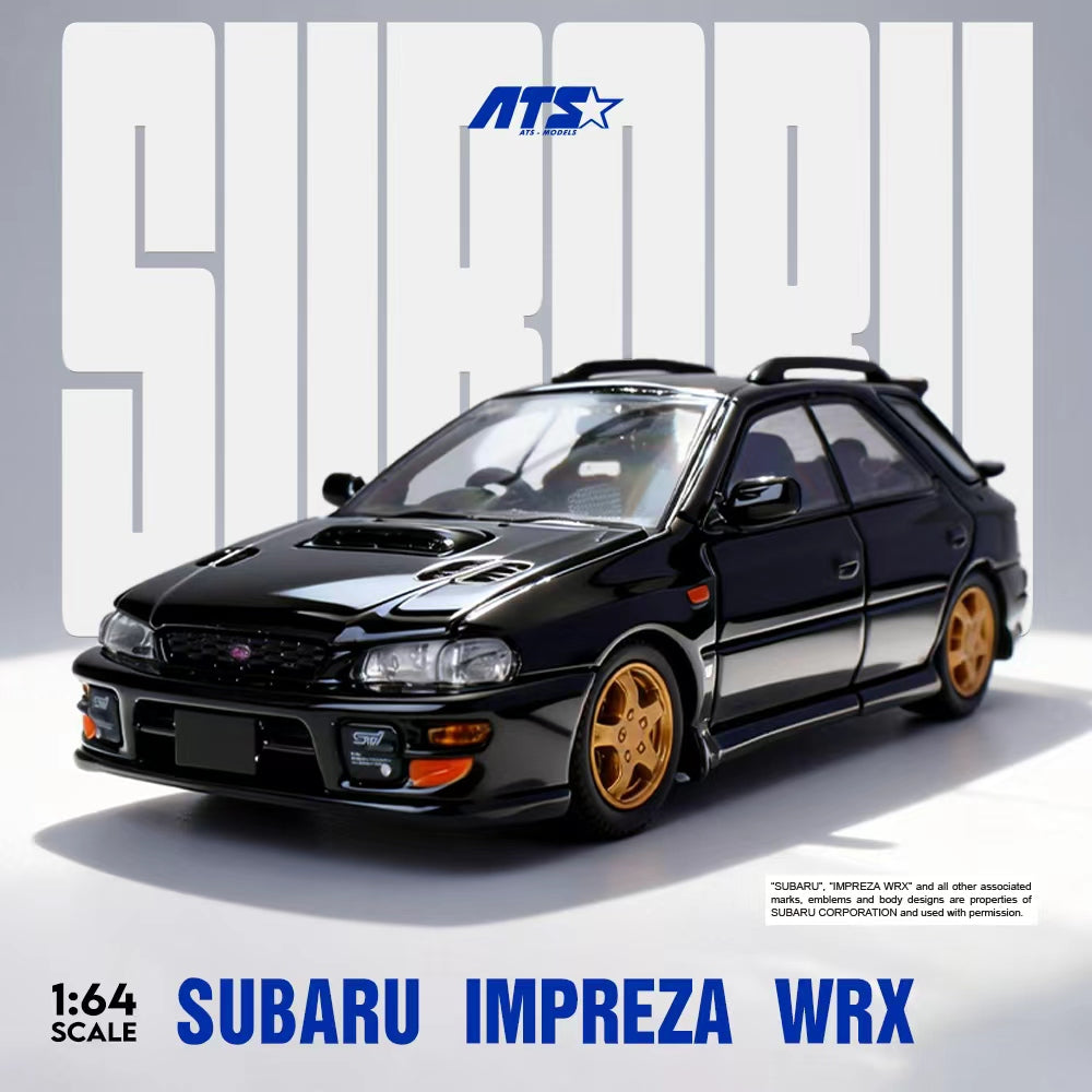 ATS Model 1:64 Subaru IMPREZA WRX Black ATS881505