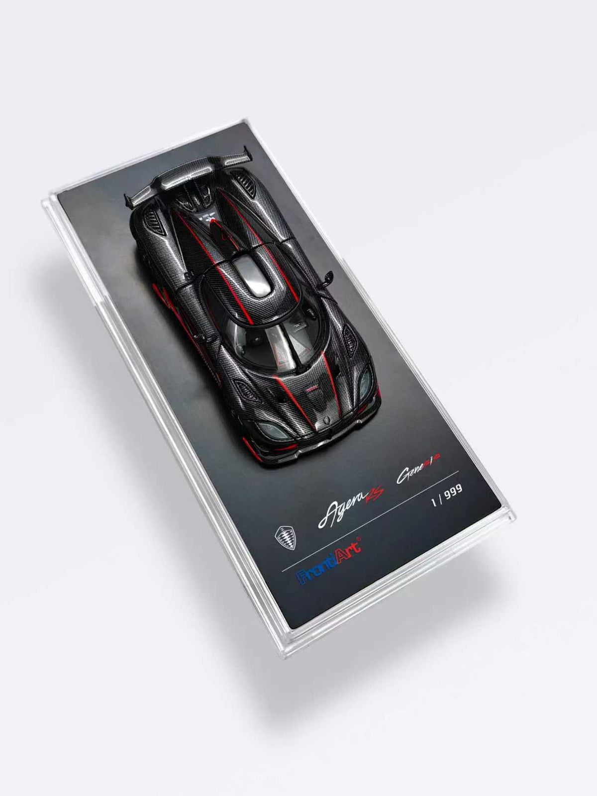 [Preorder] Frontiart 1:64 Koenigsegg Agera RS Carbon with Red Stripes
