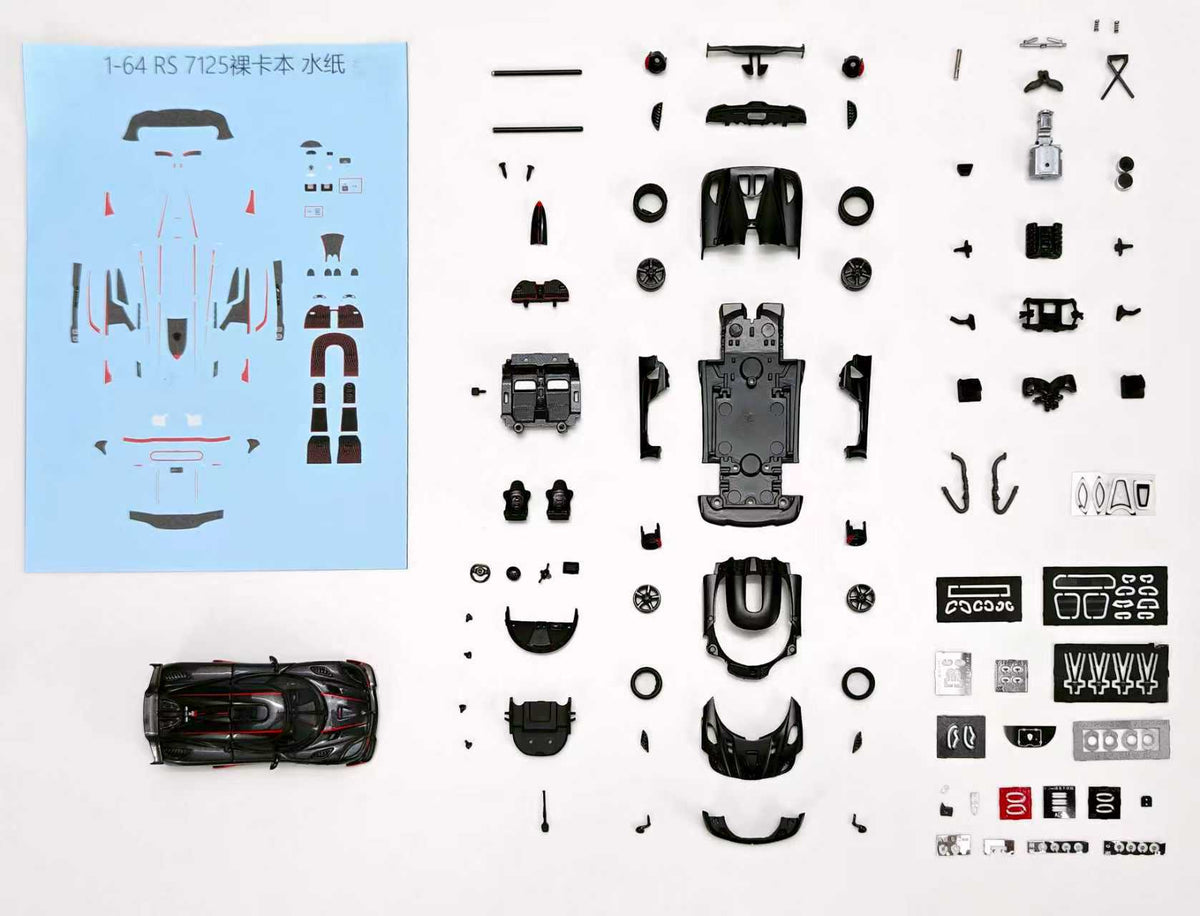 [Preorder] Frontiart 1:64 Koenigsegg Agera RS Carbon with Red Stripes
