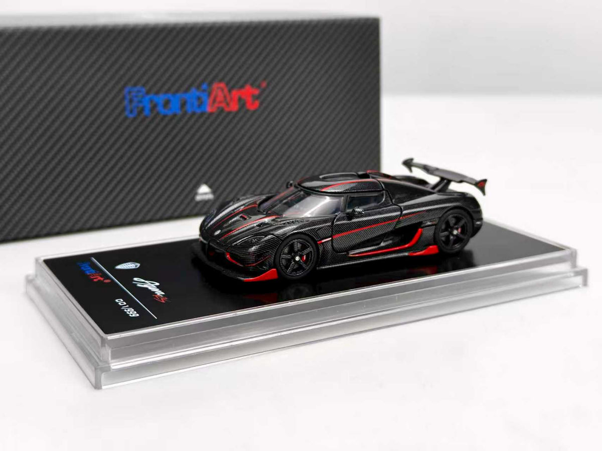 [Preorder] Frontiart 1:64 Koenigsegg Agera RS Carbon with Red Stripes
