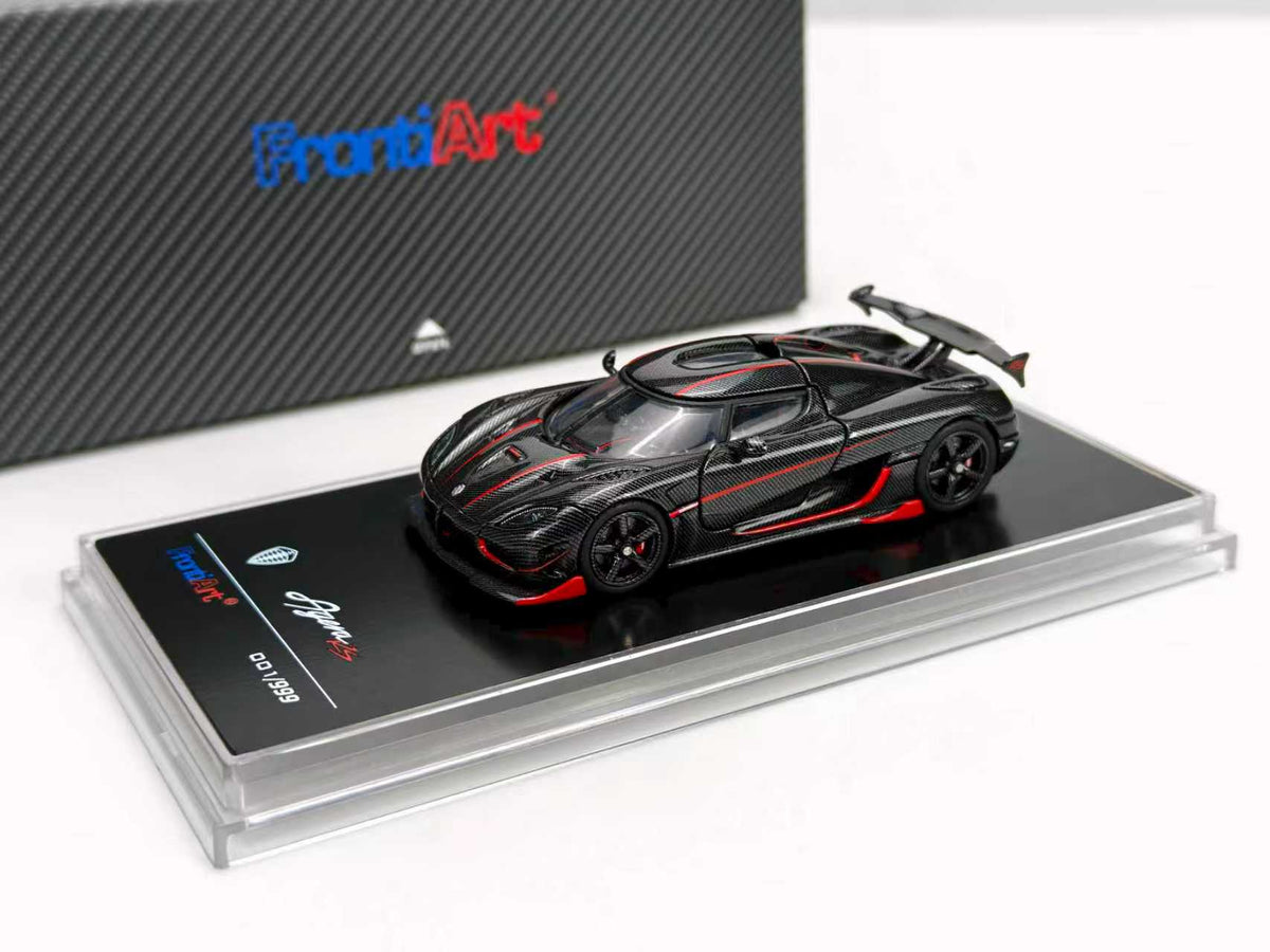 [Preorder] Frontiart 1:64 Koenigsegg Agera RS Carbon with Red Stripes