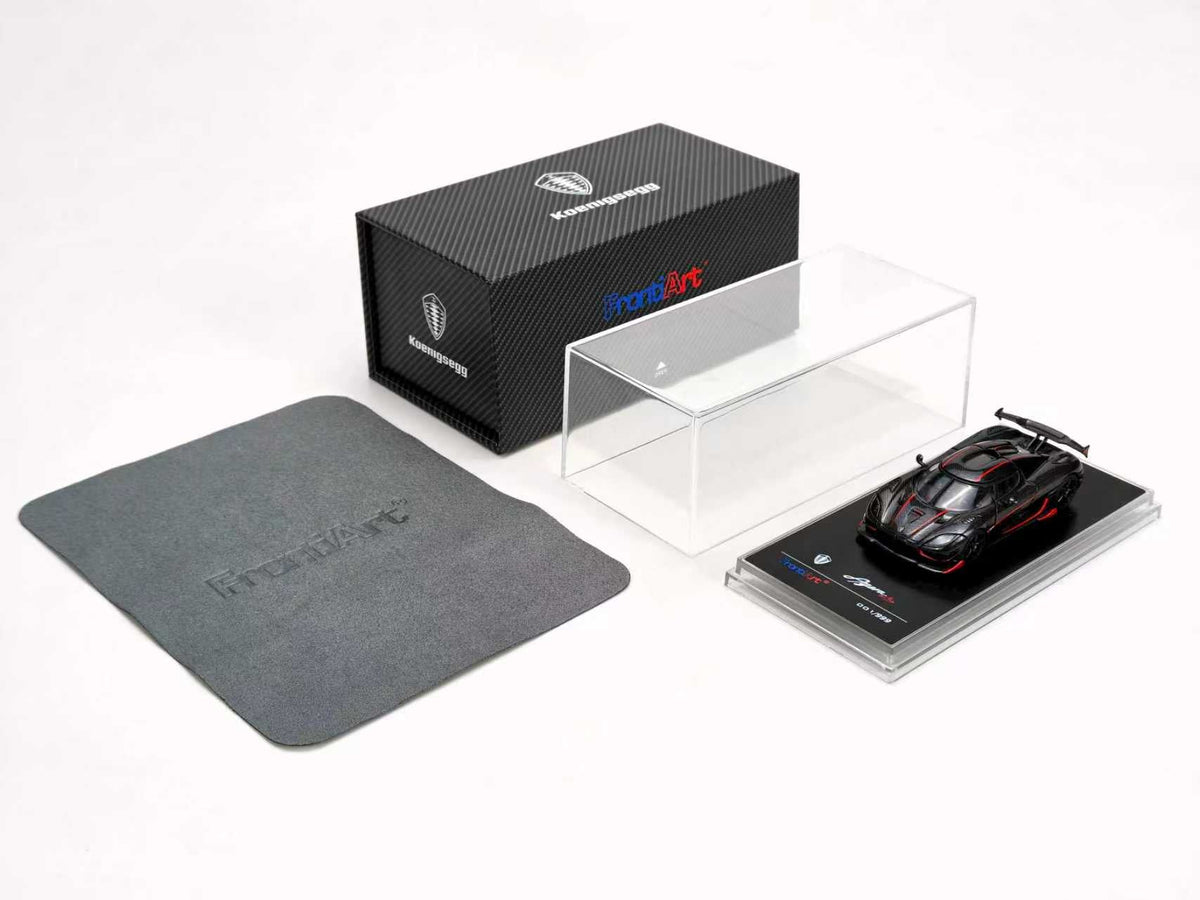 [Preorder] Frontiart 1:64 Koenigsegg Agera RS Carbon with Red Stripes