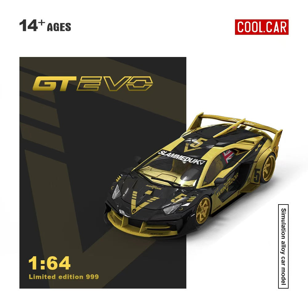 [Preorder] Cool Car 1:64 Lamborghini GT EVO V5 Black Gold CC643831
