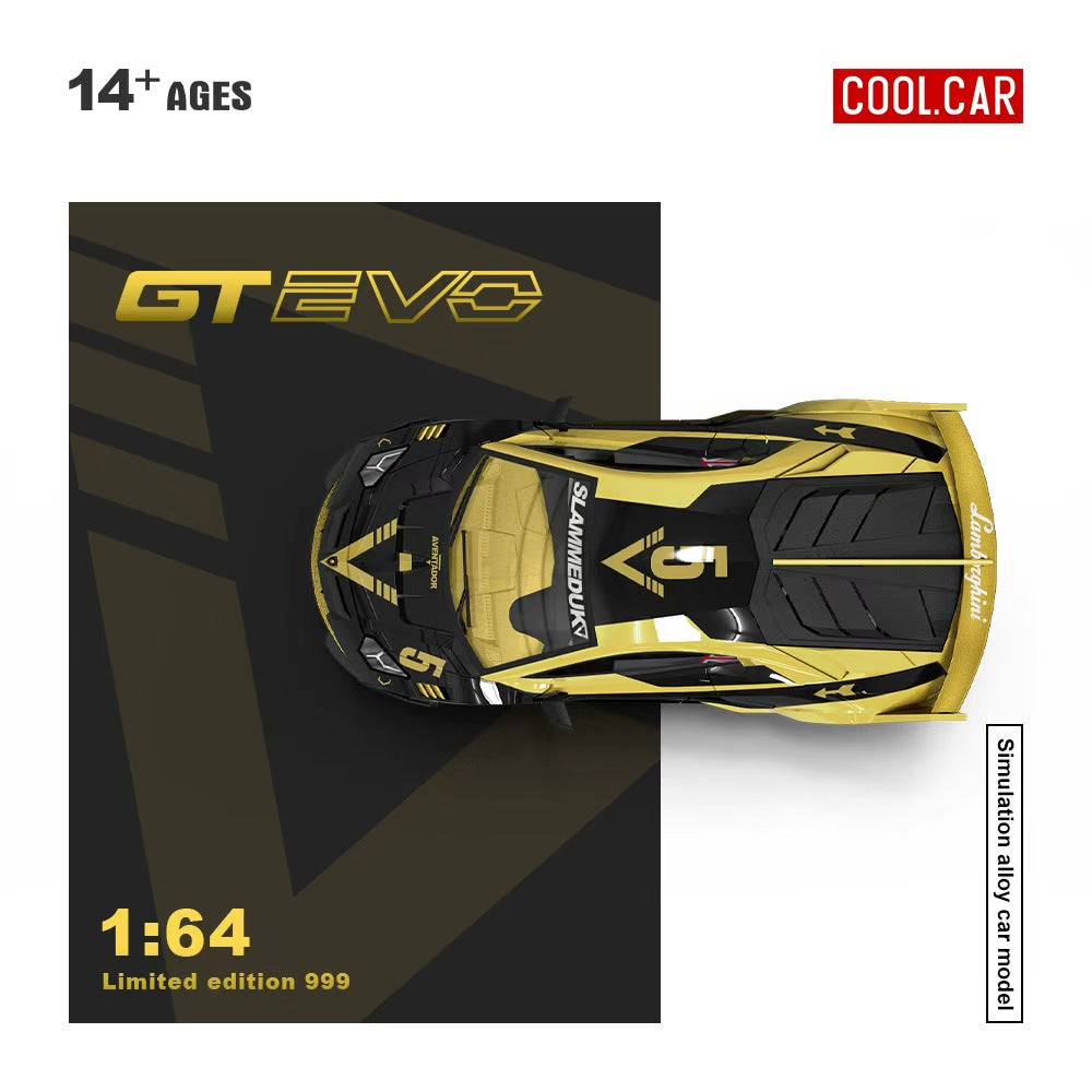 [Preorder] Cool Car 1:64 Lamborghini GT EVO V5 Black Gold CC643831