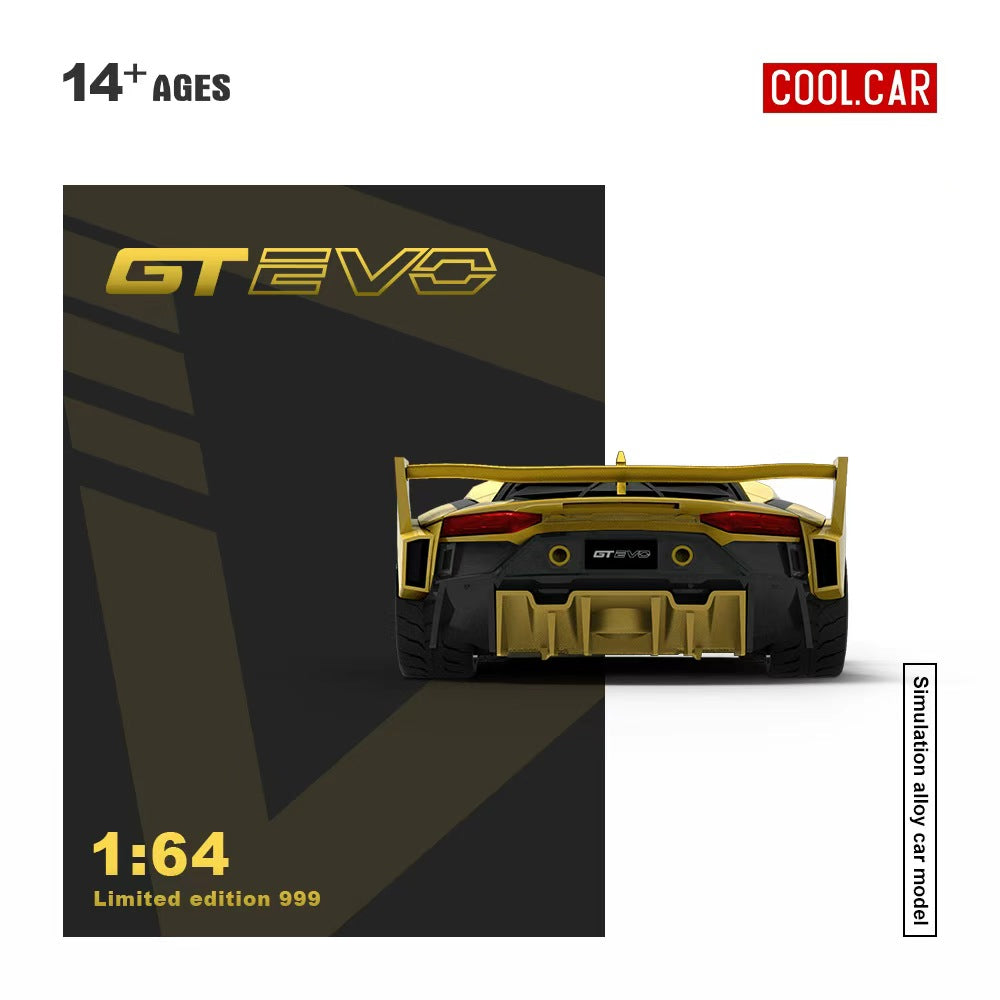[Preorder] Cool Car 1:64 Lamborghini GT EVO V5 Black Gold CC643831