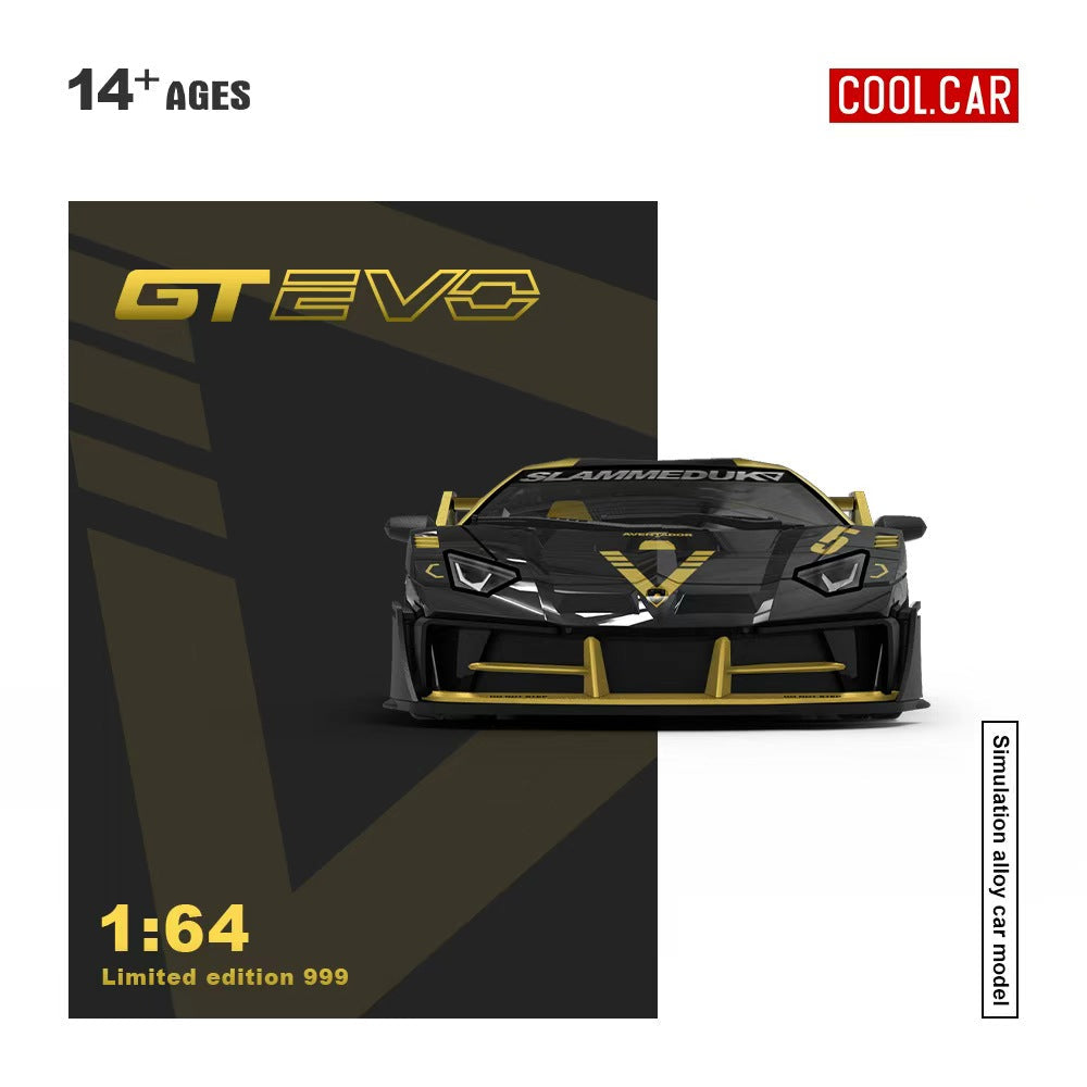 [Preorder] Cool Car 1:64 Lamborghini GT EVO V5 Black Gold CC643831