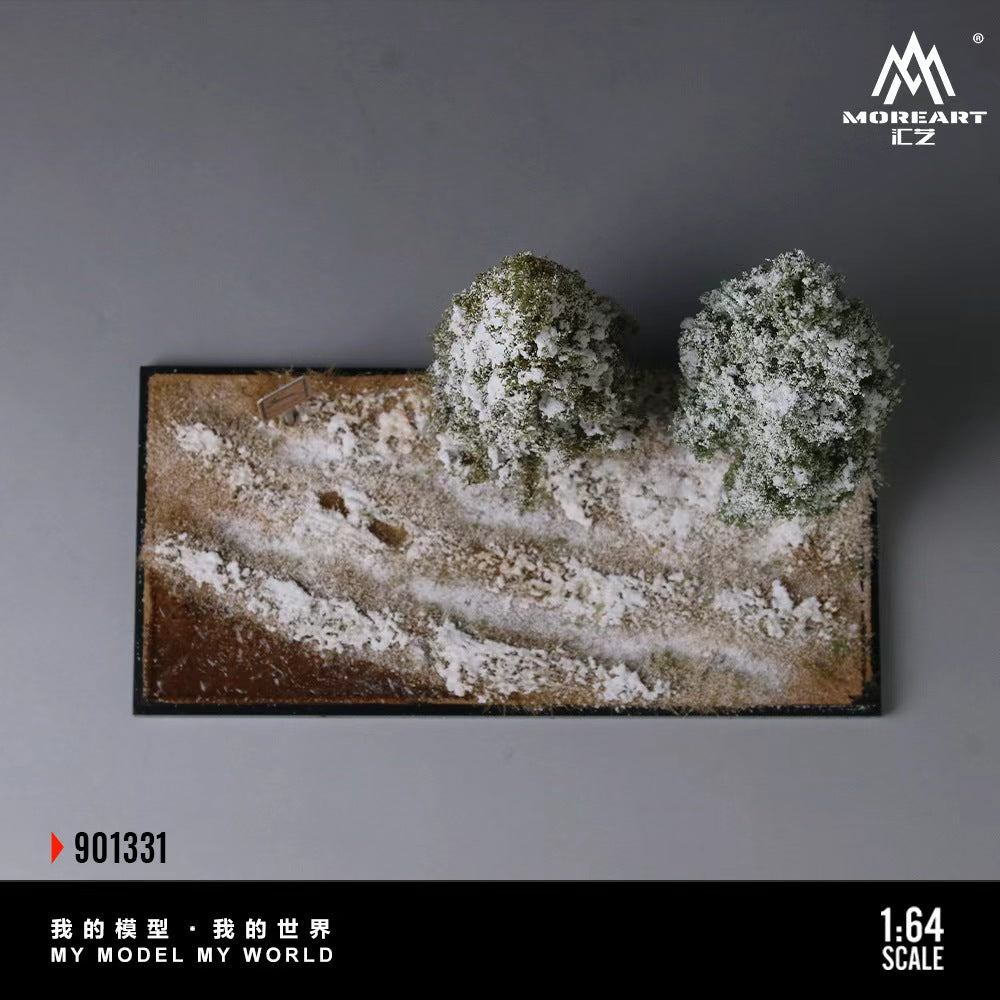 MoreArt 1:64 SCENE OF THE FIRST SNOWFALL IN WINTER FOREST MO901331
