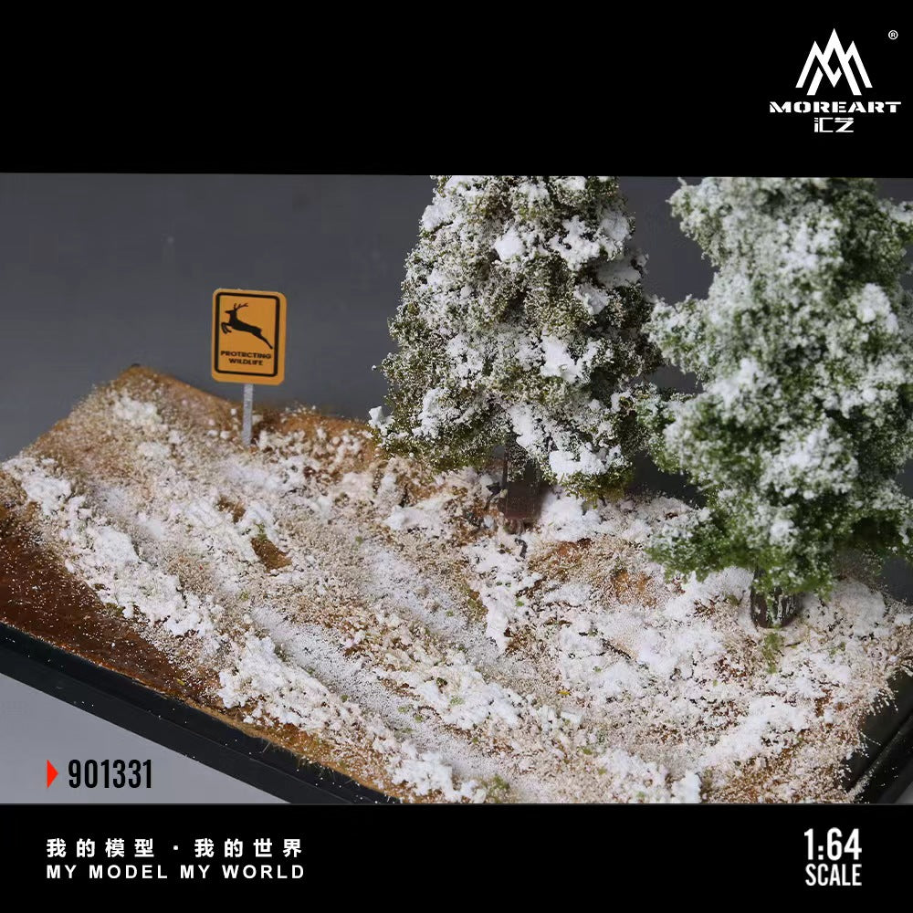 MoreArt 1:64 SCENE OF THE FIRST SNOWFALL IN WINTER FOREST MO901331
