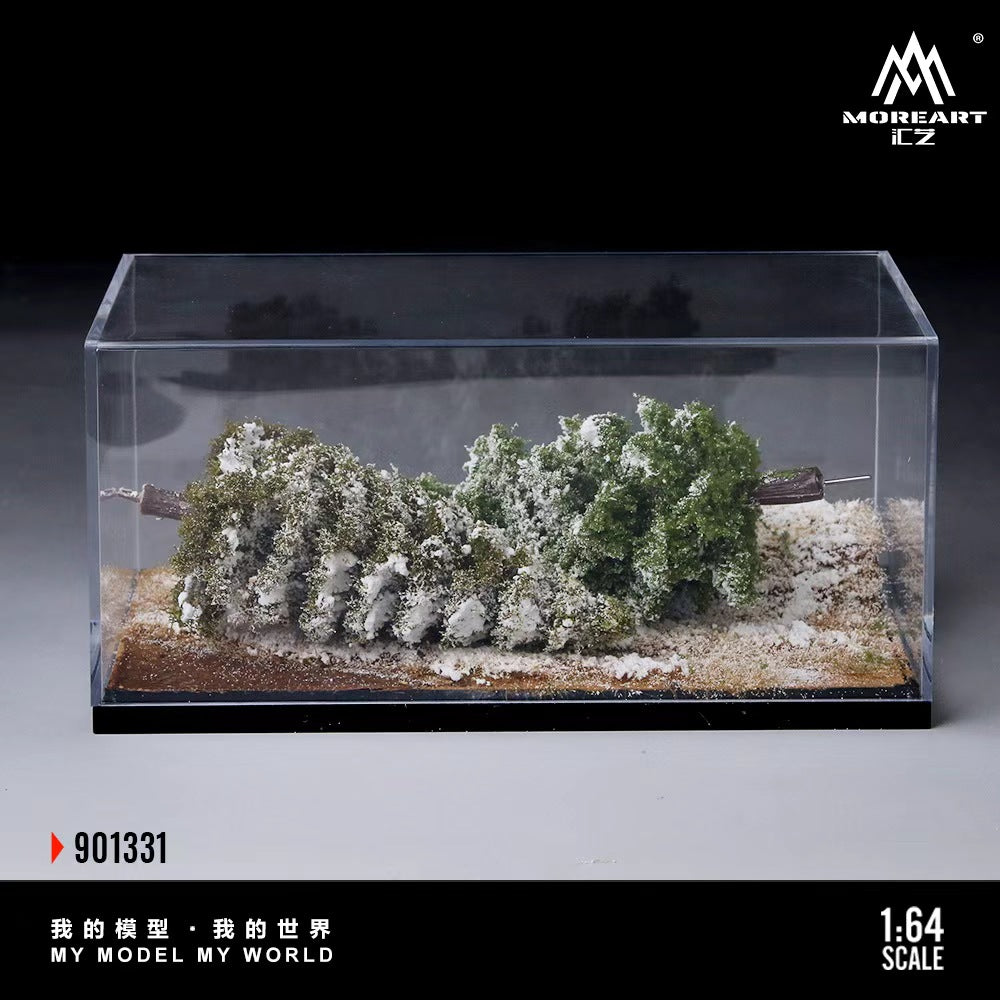 MoreArt 1:64 SCENE OF THE FIRST SNOWFALL IN WINTER FOREST MO901331