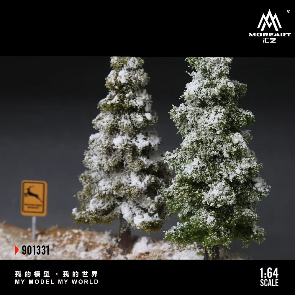 MoreArt 1:64 SCENE OF THE FIRST SNOWFALL IN WINTER FOREST MO901331