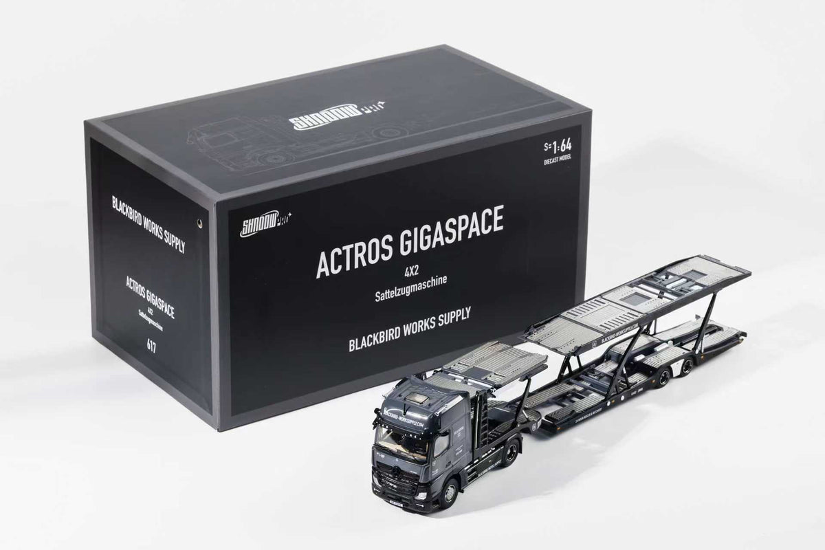 [Preorder] Shadow Pro 1:64 Actros Benz Trailer Blackbird (LHD) KS-069-617