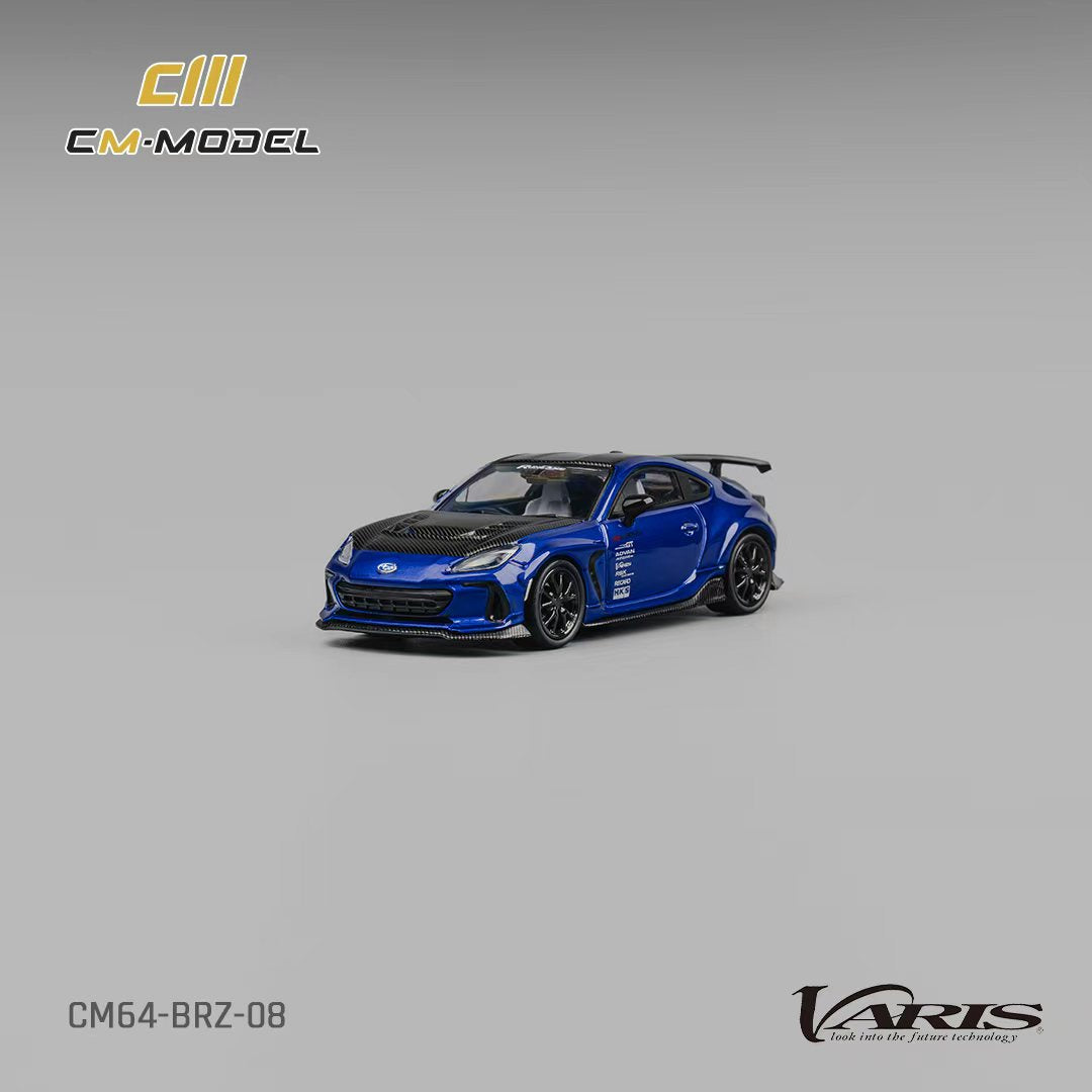 CM Model 1:64 Subaru BRZ Metallic Blue CM64-BRZ-08