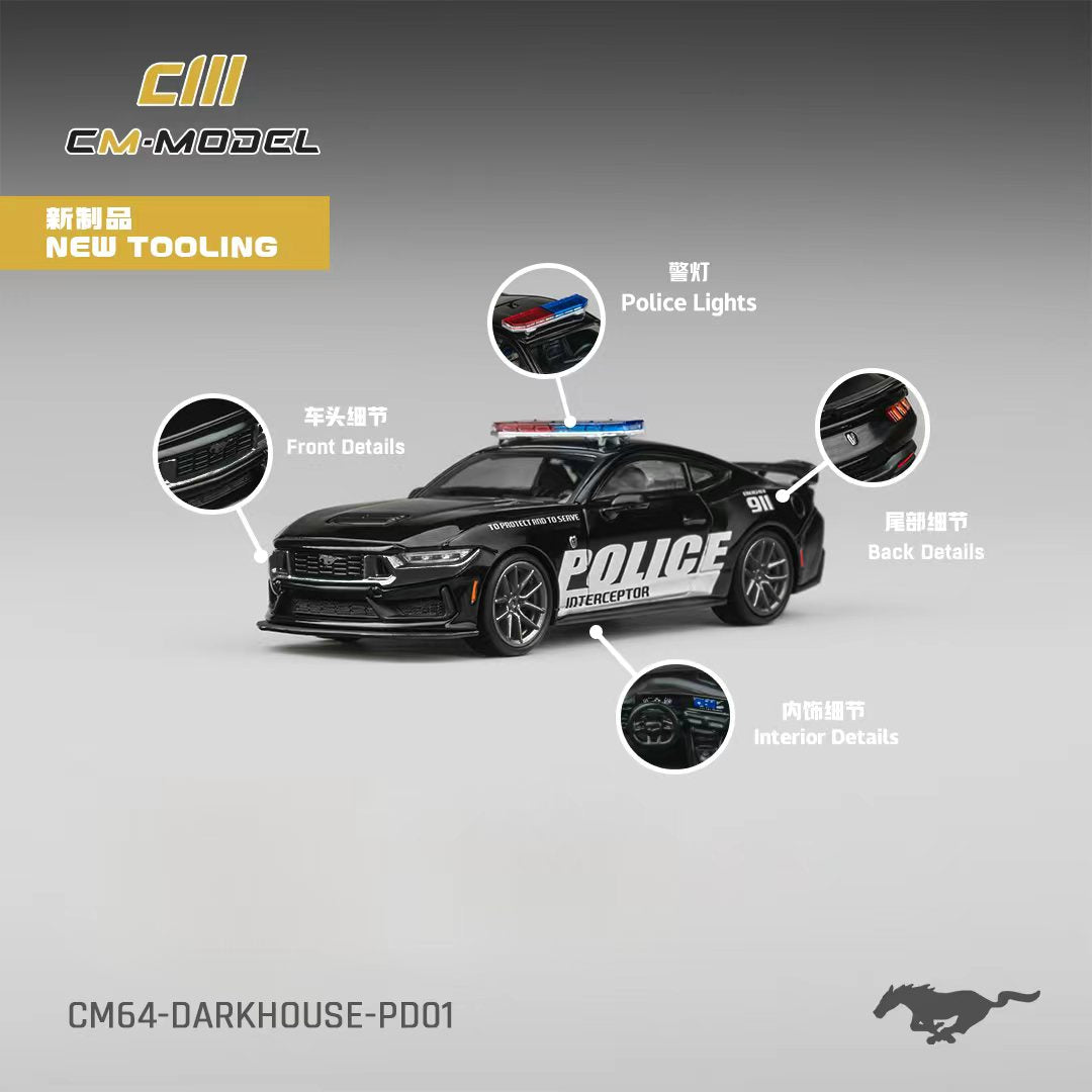 CM Model 1:64 Ford Dark Horse Black CM64-DarkHorse-PD01