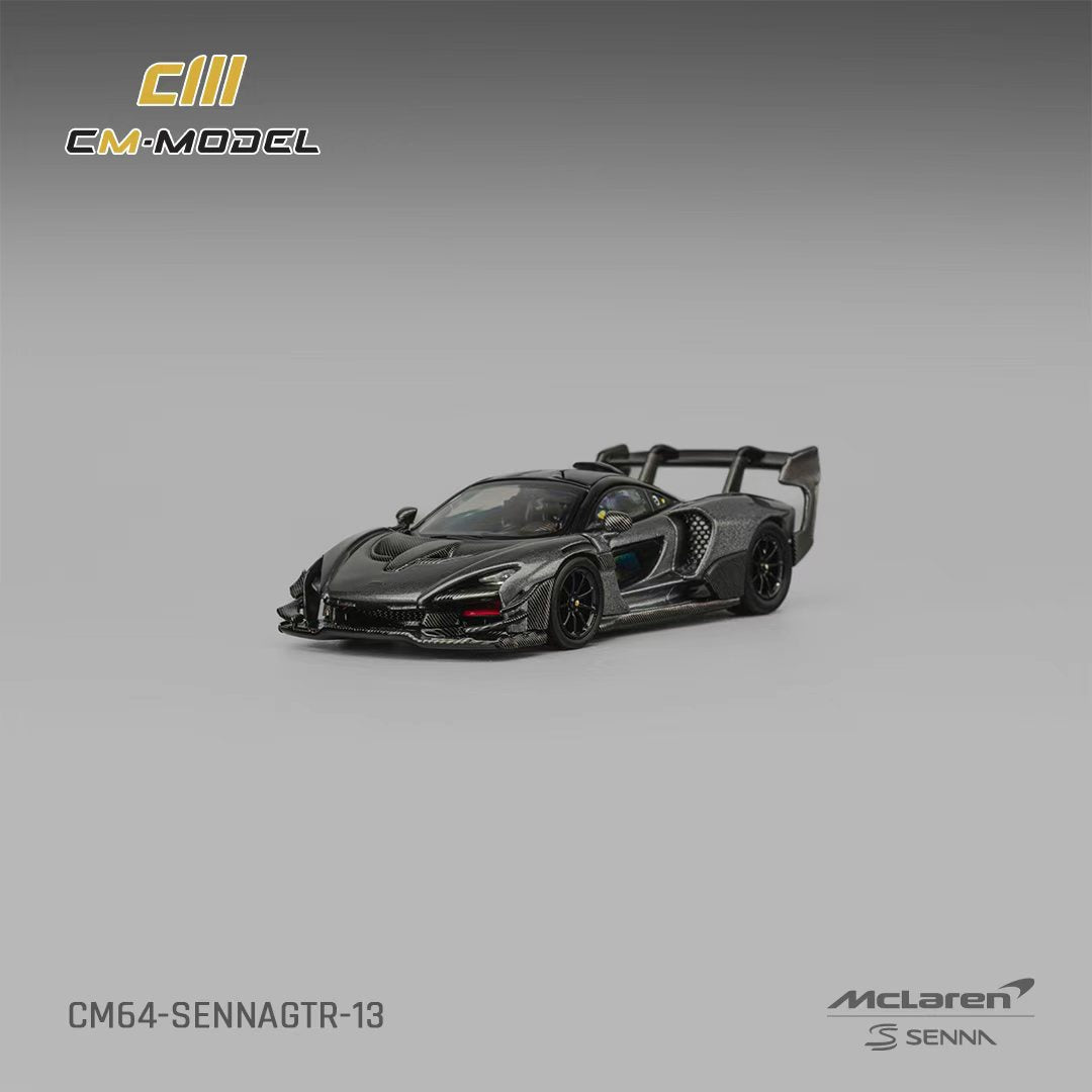 CM Model 1:64 McLaren Senna GTR Metallic Grey CM64-SennaGTR-13