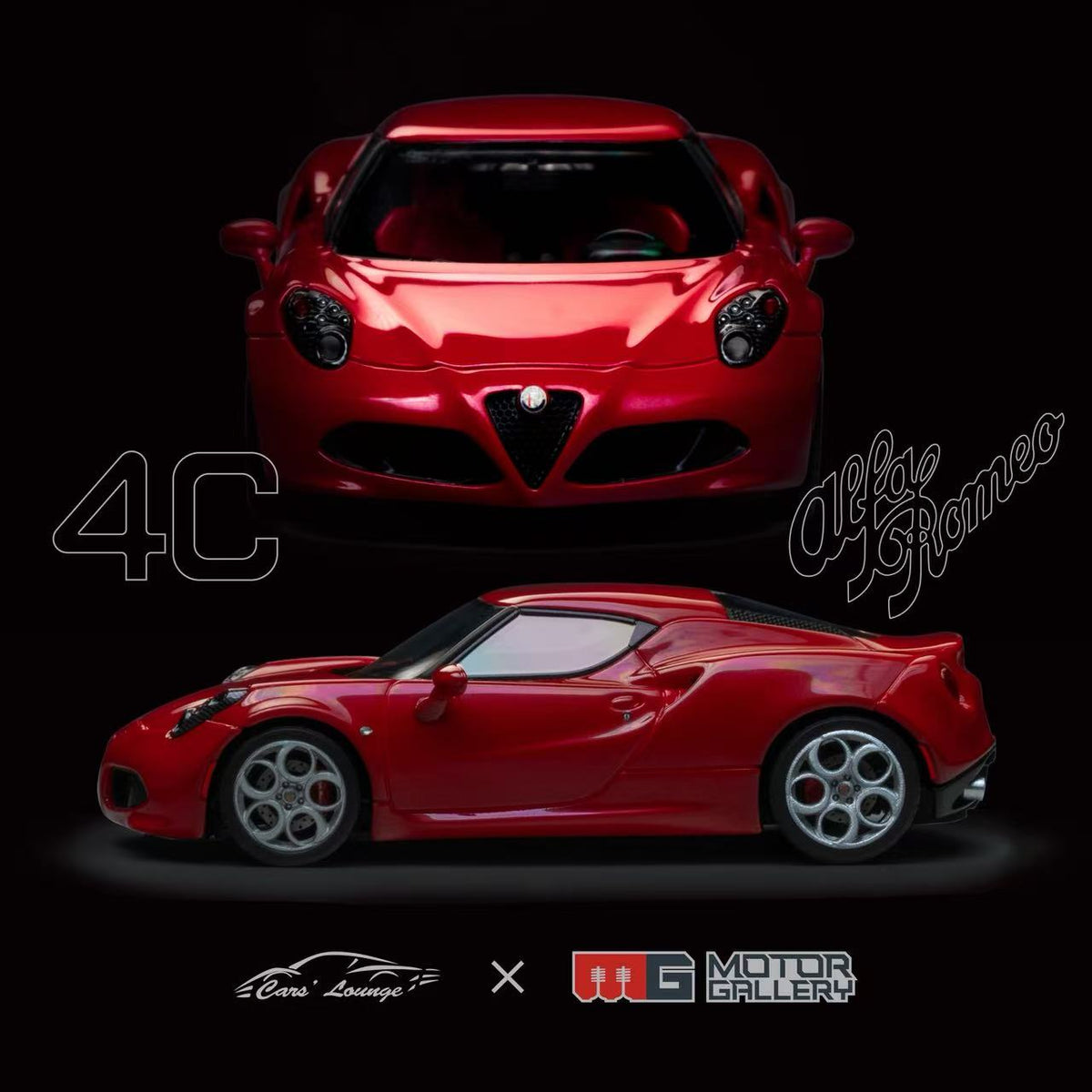 Car's Lounge x Motor Gallery 1:64 Alfa Romeo 4C (5 Colours)