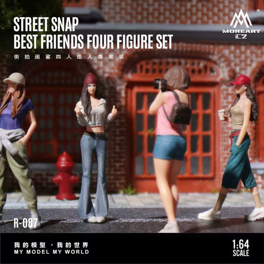 MoreArt 1:64 STREET SNAP BEST FRIENDS FOUR FIGURE SET MO223087