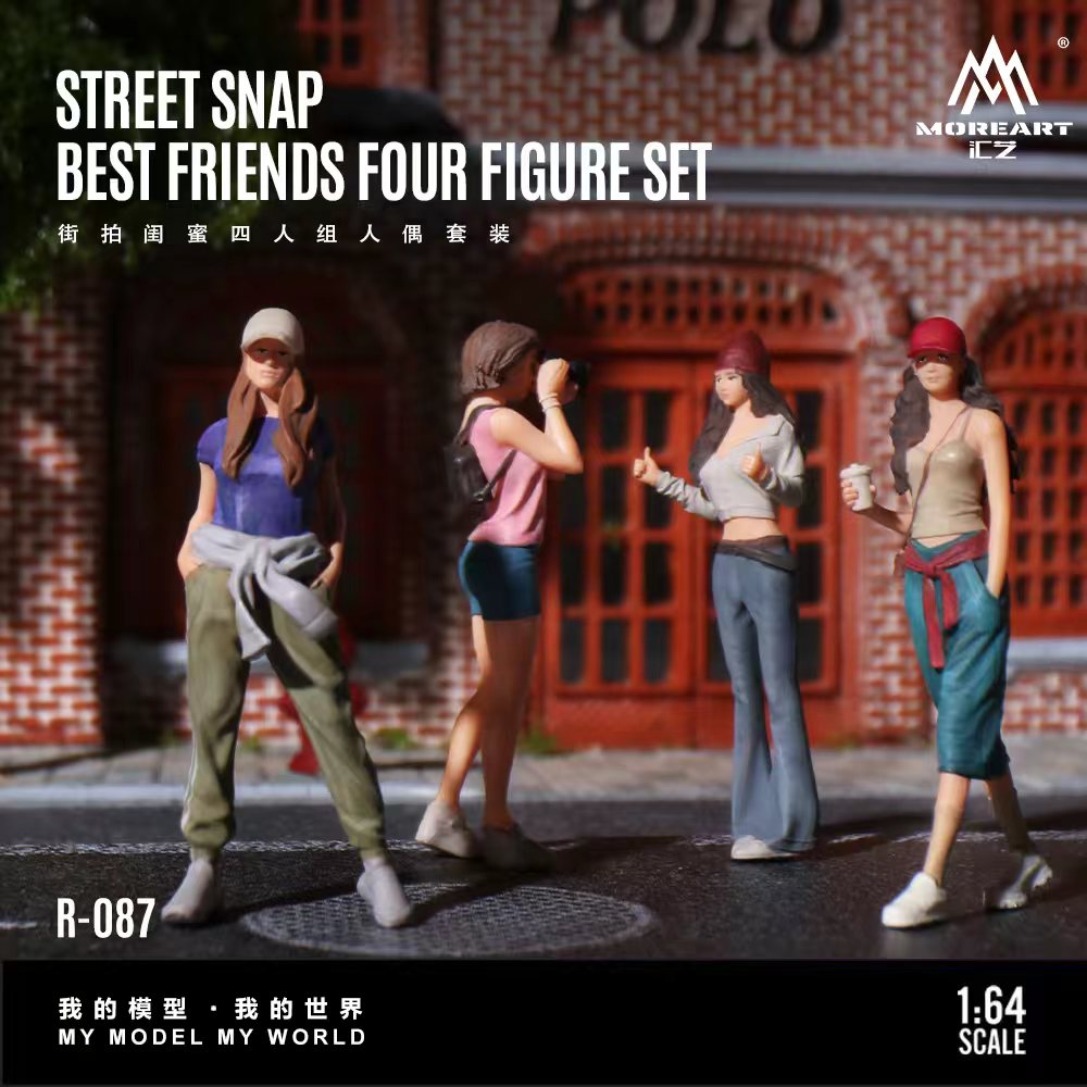 MoreArt 1:64 STREET SNAP BEST FRIENDS FOUR FIGURE SET MO223087