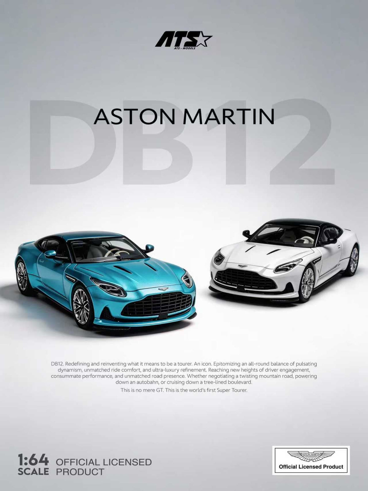ATS Model 1:64 Aston Martin DB12 (2 Colours) ATS881301/ATS881302