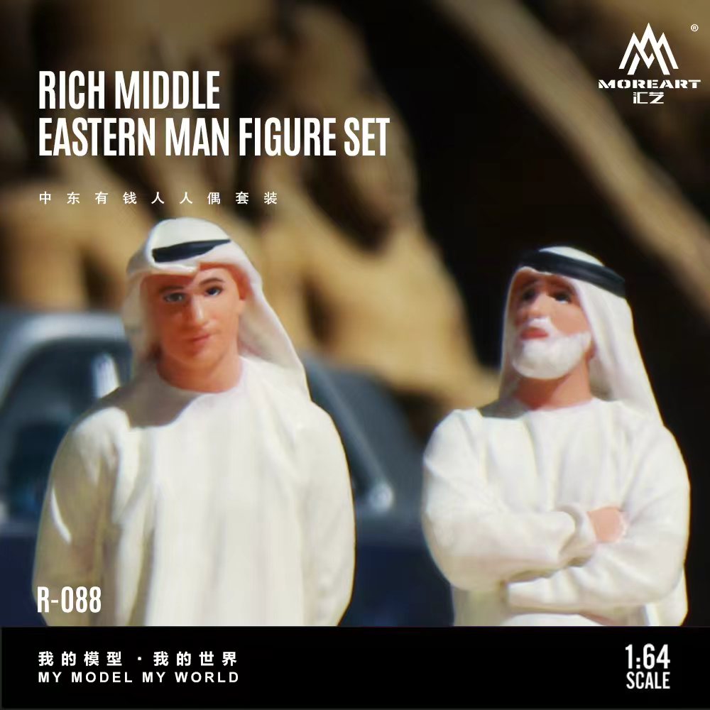 [Preorder] MoreArt 1:64 Middle Eastern Wealthy Man Figure Set MO223088