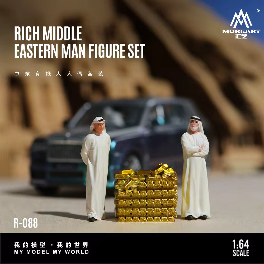 [Preorder] MoreArt 1:64 Middle Eastern Wealthy Man Figure Set MO223088