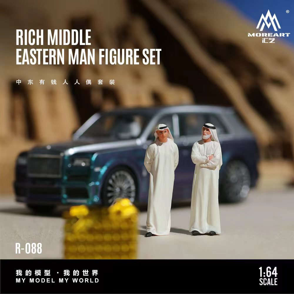 [Preorder] MoreArt 1:64 Middle Eastern Wealthy Man Figure Set MO223088
