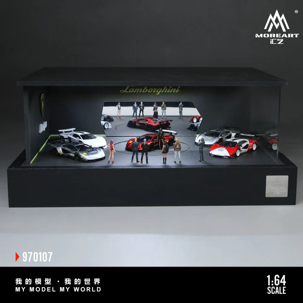 MoreArt 1:64 Lamborghini Rotating Exhibition Stand Scene MO970107