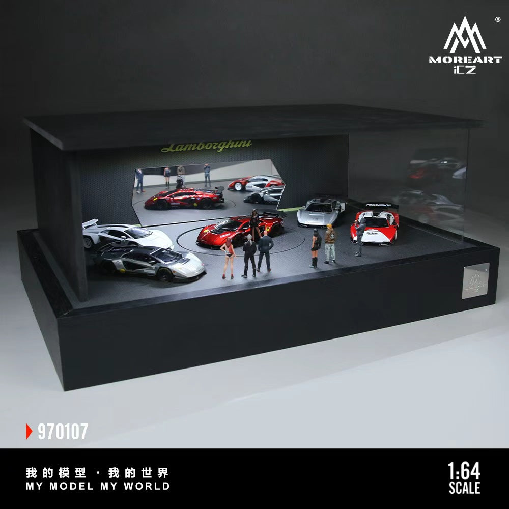 MoreArt 1:64 Lamborghini Rotating Exhibition Stand Scene MO970107