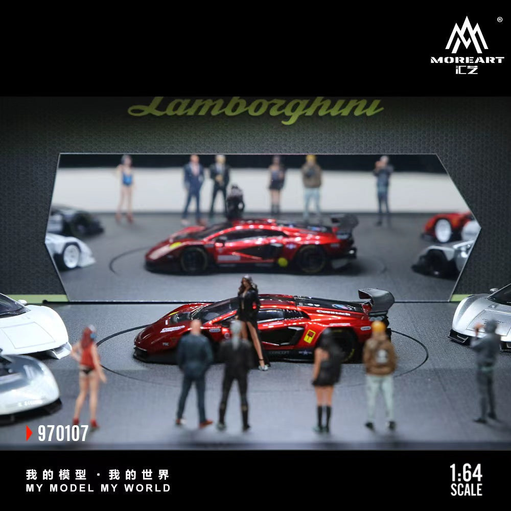 MoreArt 1:64 Lamborghini Rotating Exhibition Stand Scene MO970107