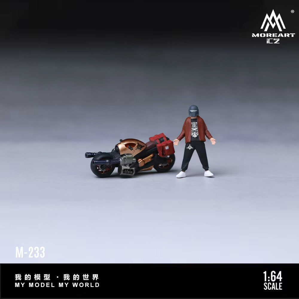 [Preorder] MoreArt 1:64 Machine Gun Motorcycle Star Wars Theme Figure Set MO222233