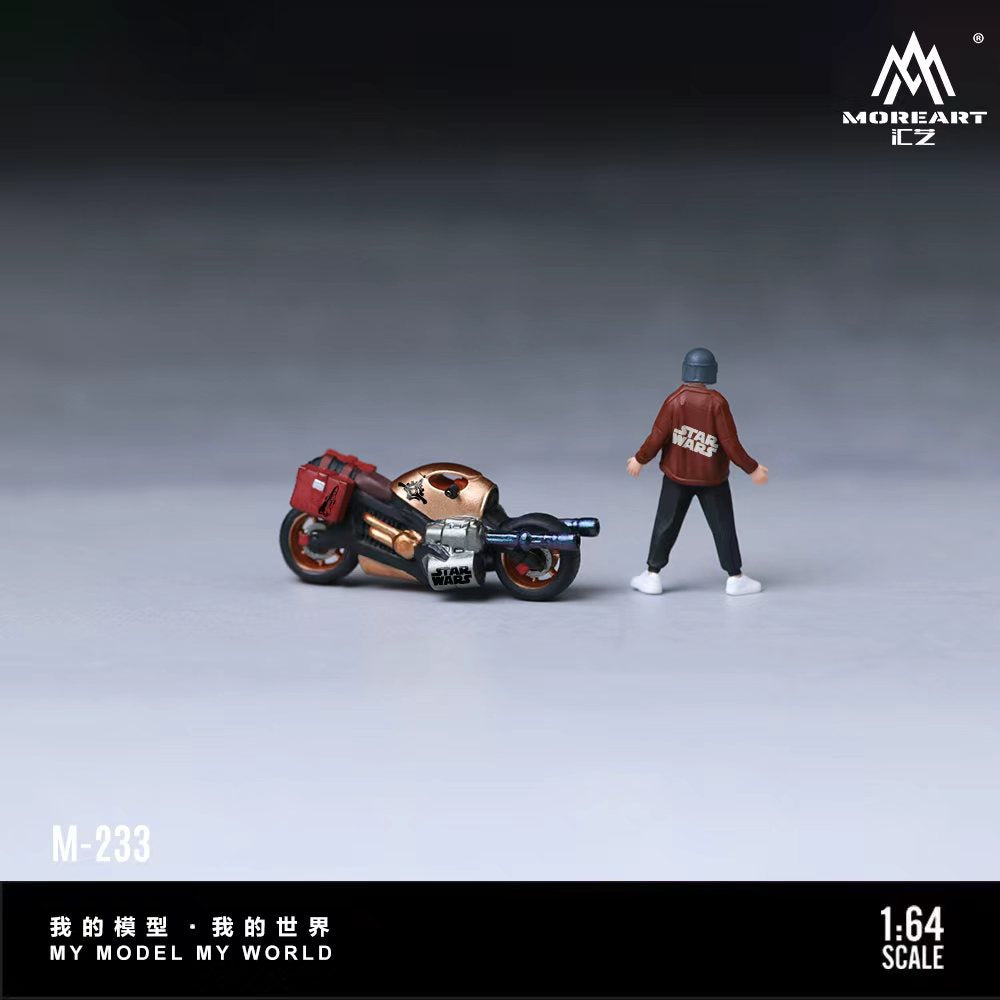 [Preorder] MoreArt 1:64 Machine Gun Motorcycle Star Wars Theme Figure Set MO222233