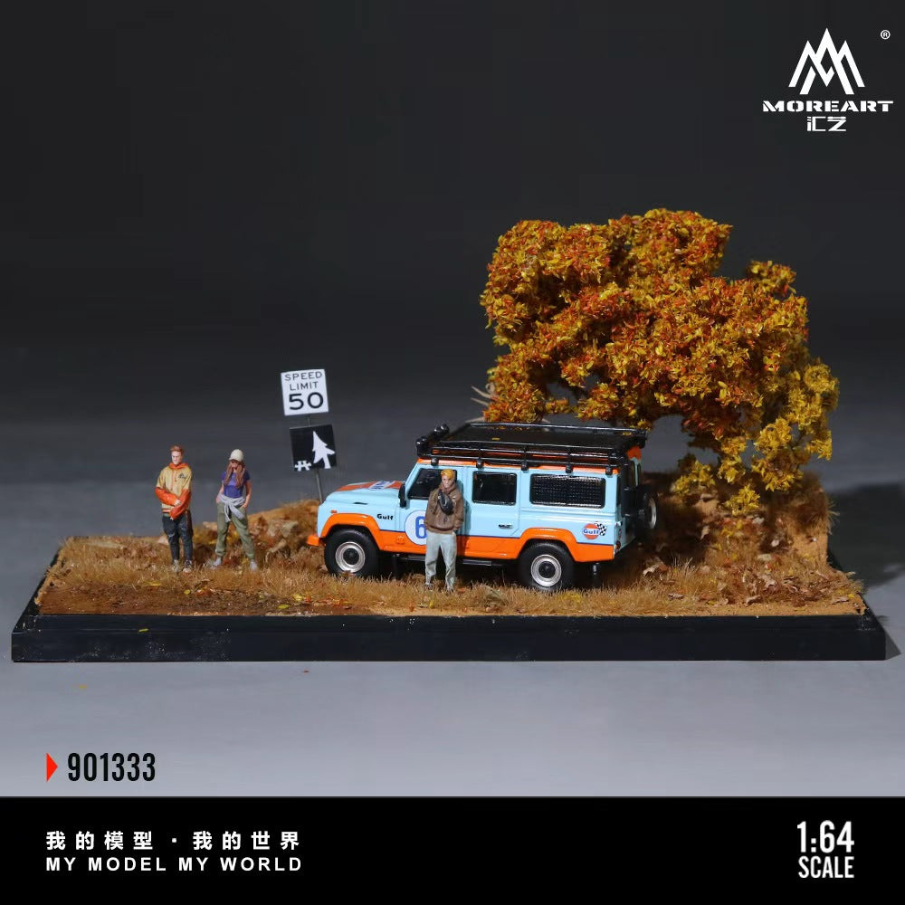 [Preorder] MoreArt 1:64 Autumn Field Dirt Road Miniature Scene Model MO901333