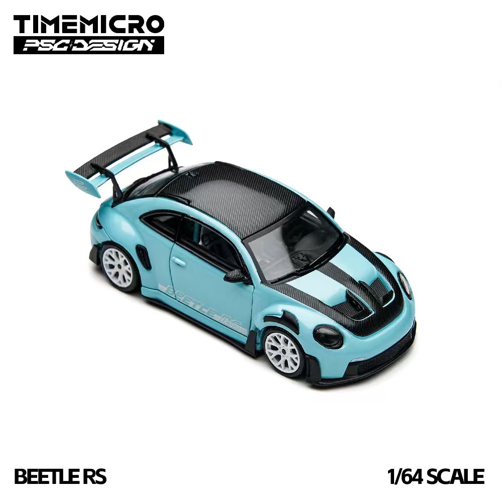 TimeMicro × PSC DESIGN 1:64 Volkswagen Beetle RS Blue Livery TM647906