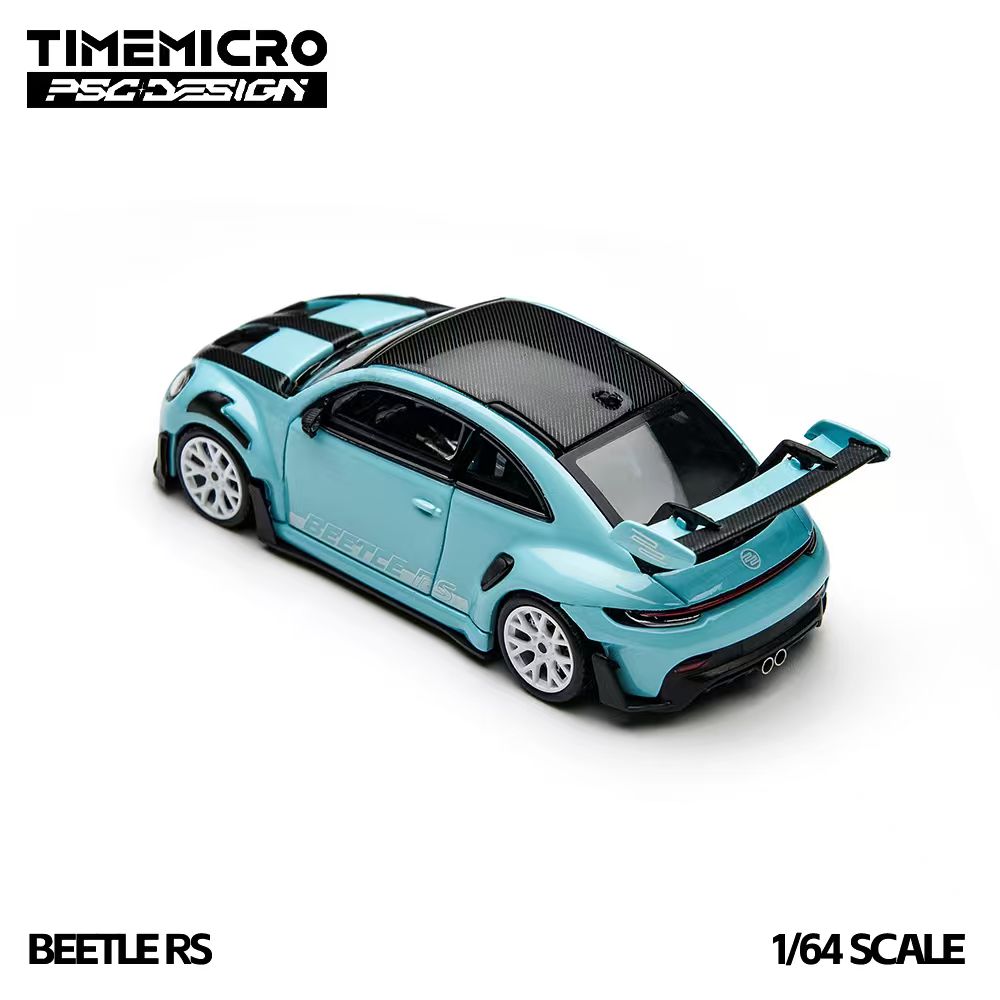 TimeMicro × PSC DESIGN 1:64 Volkswagen Beetle RS Blue Livery TM647906