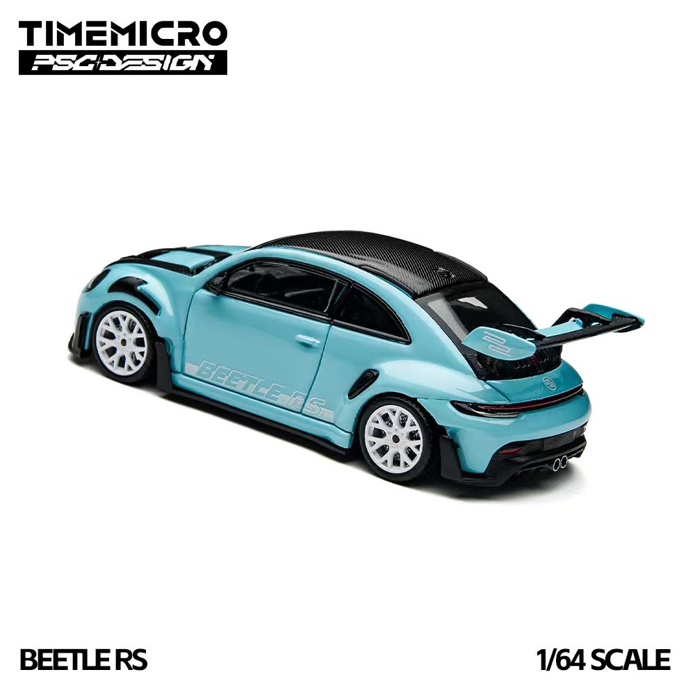 TimeMicro × PSC DESIGN 1:64 Volkswagen Beetle RS Blue Livery TM647906