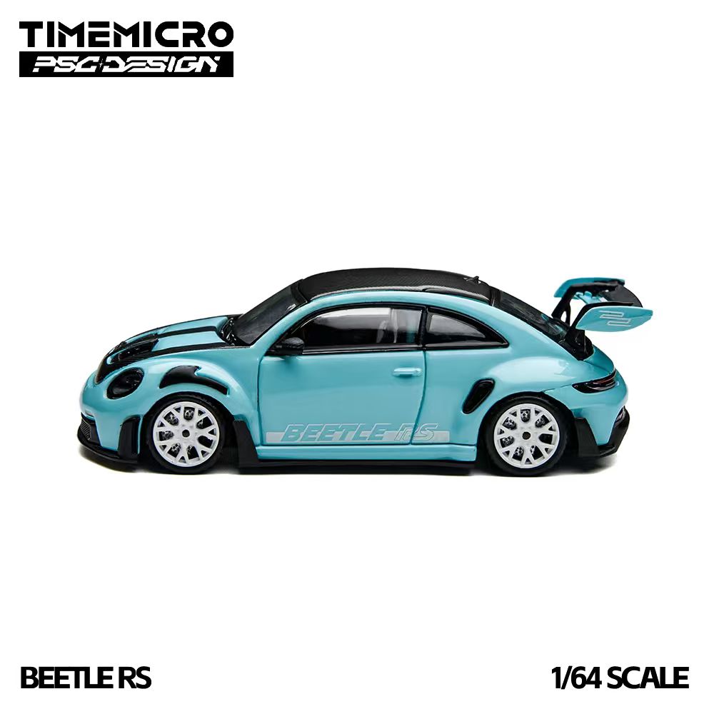 TimeMicro × PSC DESIGN 1:64 Volkswagen Beetle RS Blue Livery TM647906